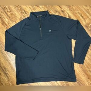 Travis Mathew men’s quarter zip black - size XXL